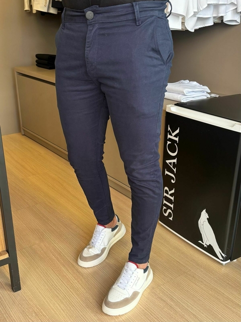Calça Alfaiataria azul marinho - comprar online
