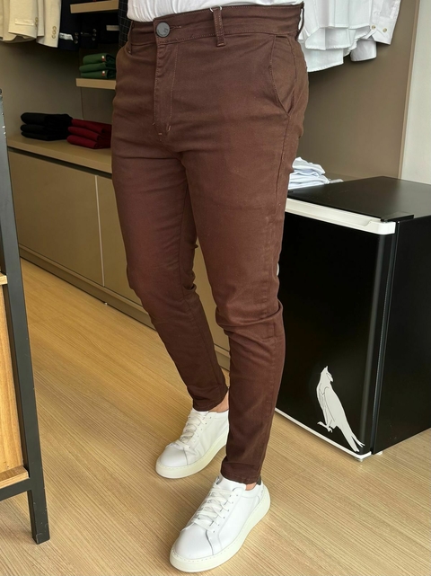 Calça Alfaiataria Marrom - comprar online