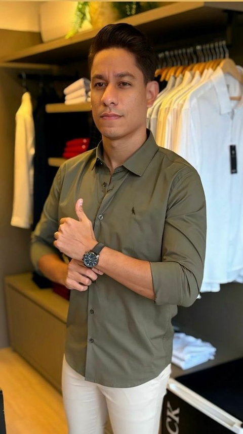 Camisa Social Sir Jack Verde Militar - comprar online