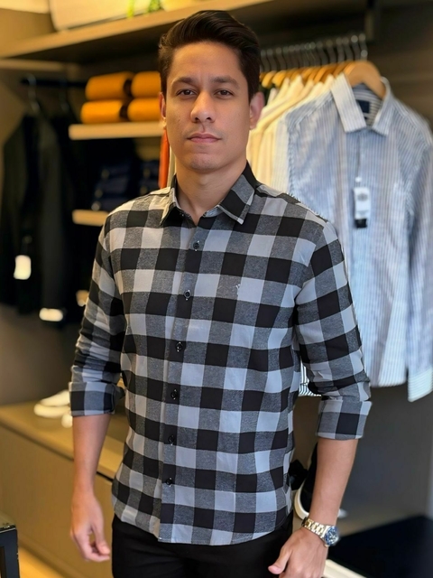 Camisa Xadrez Preta - comprar online