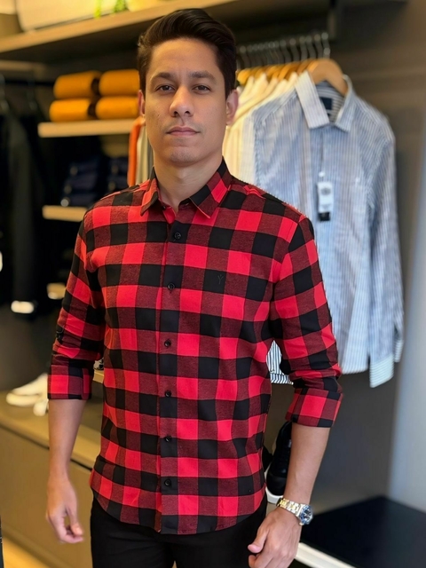 Camisa Xadrez Vermelha - comprar online