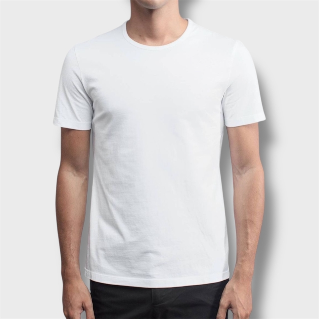 Remera Blanca Algodón Peinado thumbnail 2