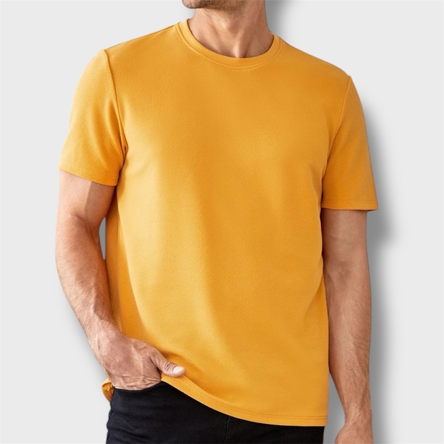 Remera Amarilla Algodón Peinado 24.1 thumbnail 2