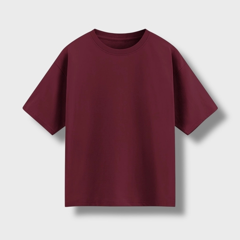 REMERA OVERSIZE BORDO ALGODÓN PEINADO - comprar online