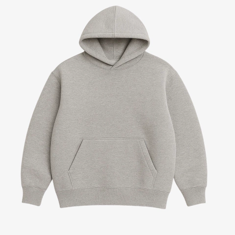 BUZO OVERZISE RÚSTICO GRIS MELANGE - comprar online