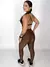 Conjunto Legging Básica + Top Iza - Café - Luv Beachwear