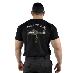 Camiseta Militar Bordada Tropa de Elite