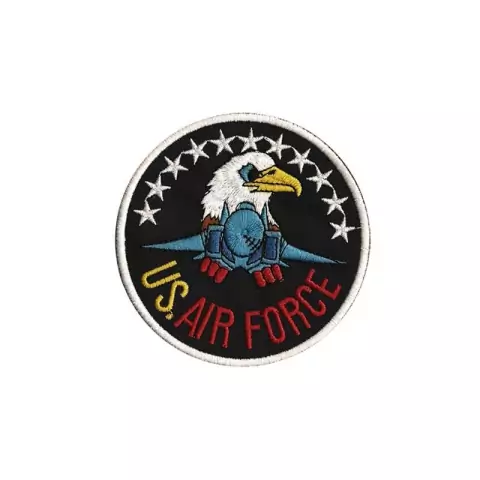 (US 1.341243FC) Patch Bordado com Fecho de Contato US Air Force