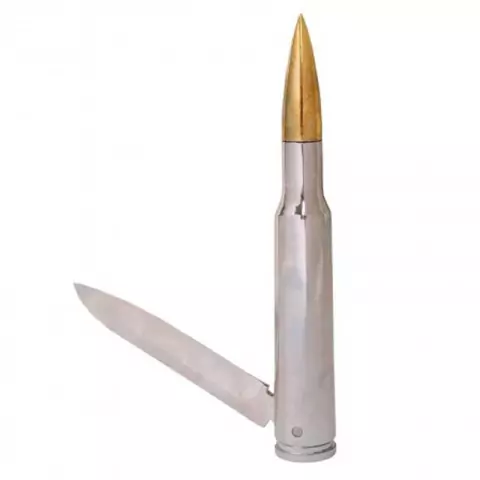 ( US 1.BM80104) Canivete Projétil .50 Cromado