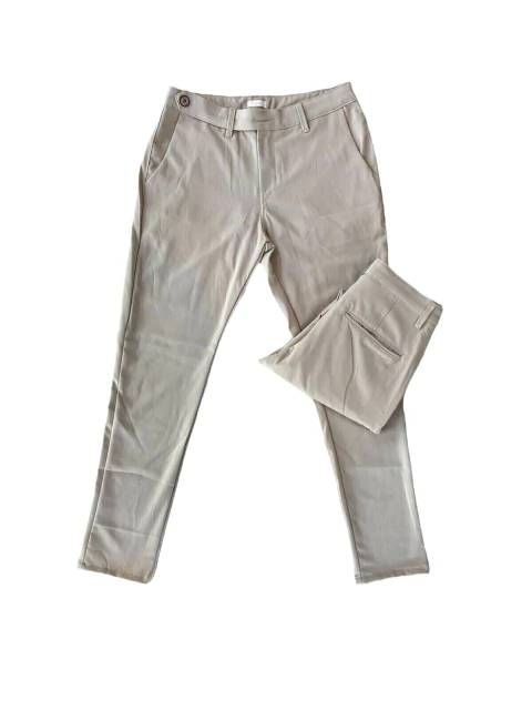 Calça Alfaiataria Bege - comprar online