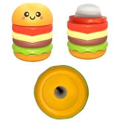 Apontador c/ deposito e borracha lanches sortido - Tris - comprar online