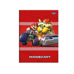 Caderno 1/4 Costurado Capa Dura Super Mario Bros 80 Folhas na internet