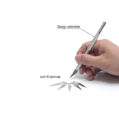 Estilete Bisturi De Precisão Com 6 Laminas - Brw na internet