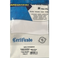 PAPEL MATTE FOSCO 108G - MASTERPRINT - 100FLS