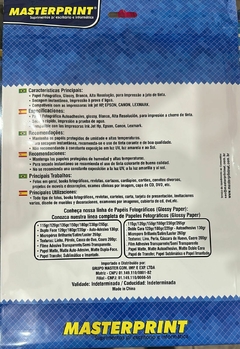 Papel filme adesivo vinil BRANCO 135g - 10 folhas A4 - (a prova D'água) - comprar online