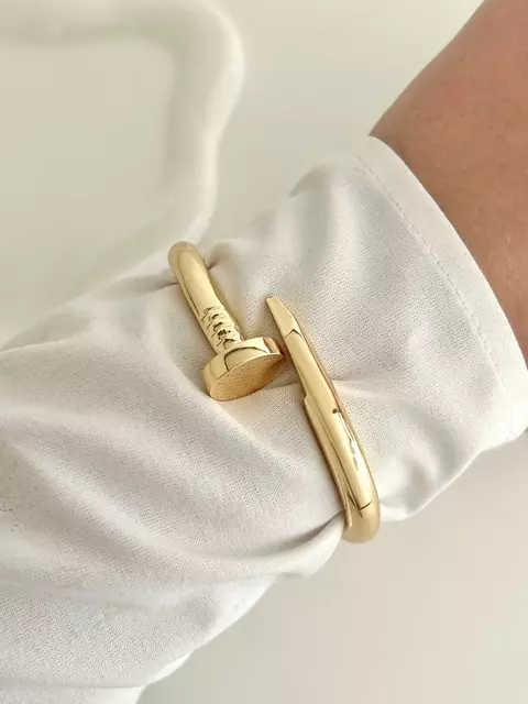 PU91332 - BRACELETE PREGO - FOLHEADO A OURO