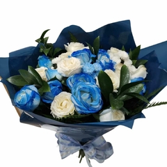 Buquê Misto azul e branco - comprar online