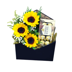 Girassóis e Ferrero Envelope e Ferrero