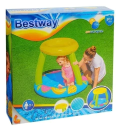 Pileta Infantil Con Techo Y Filtro Solar Bestway