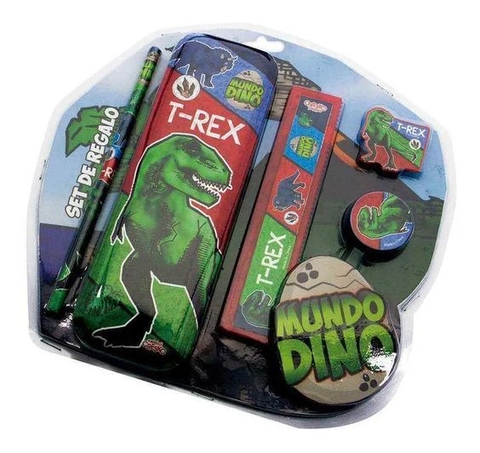 Set Escolar Dino T Rex