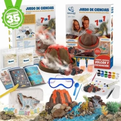 Juego De Ciencia Volcan Y Excavacion Jurasica Galileo - comprar online