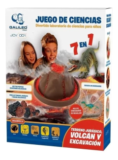 Juego De Ciencia Volcan Y Excavacion Jurasica Galileo