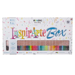 Caja De Lápices Premium Inspirarte Box Mooving 40Pz