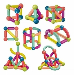 Bloques Para Armar Magnéticos Magnetic Sticks 46 Pz - El Arca del Juguete