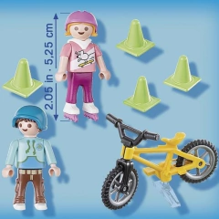 Niños con Bici y Patines Playmobil - comprar online