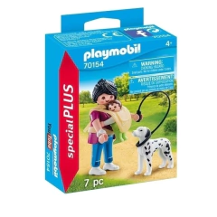 Mamá con Bebé y Perro Playmobil