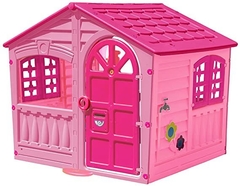 Casa De Plástico Para Parque Rosa