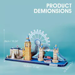 Puzzle 3D London 107Pz CubicFun - comprar online