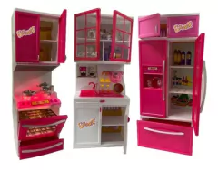 Set Cocina Mediana Poppi C/Acc Y Luz - comprar online