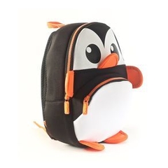 Mochila Kooshi Neoprene Pingüino Negro 10"