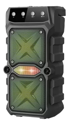 Parlante Bluetooth Portátil Kanji Recargable Luz Led Fura - comprar online