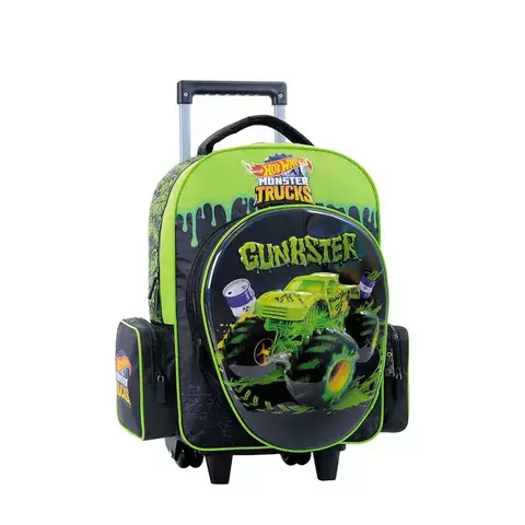 Mochila Monster Trucks Hotwheels 18" Carro
