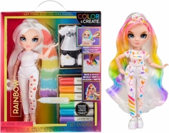 Muñeca Rainbow High Colorea Y Crea Moda