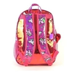 Mochila Kooshi Unicornio Rosa Espalda 16" - comprar online