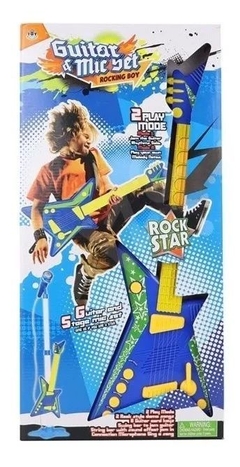 Guitarra Eléctrica Con Micrófono V/Colores - comprar online