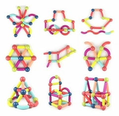 Bloques Para Armar Magnéticos Magnetic Sticks 46 Pz - tienda online
