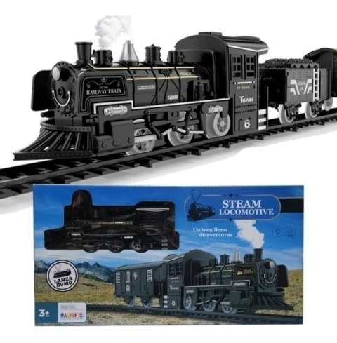 Tren Con Vapor Luces Y Sonido Magnific