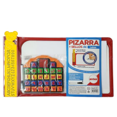Pizarra Con Marcador Y Sellos Letras Antex