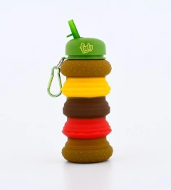 Botellita De Silicona Flexible Hamburguesa Footy - tienda online