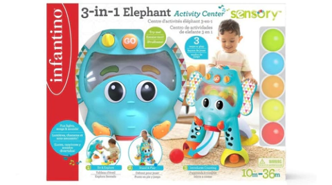 Centro De Actividades Elefante 3 En 1