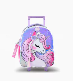 Mochila Con Luz Summer Unicornio Trenza Carro 14″