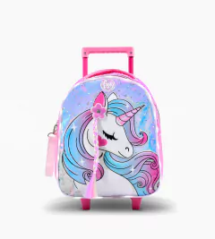 Mochila Con Luz Summer Unicornio Trenza Carro 14″ - comprar online