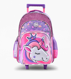 Mochila Con Luz Queen Unicornio Carro 18″ - comprar online