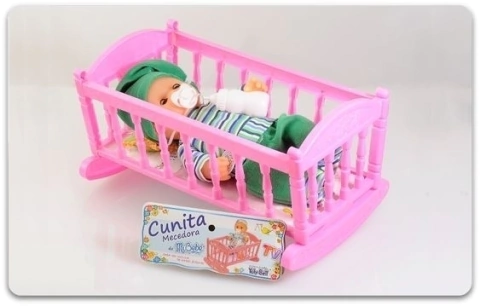 Bebé Yoly Bell Chico Con Cunita Mecedora