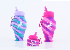 Botellita De Silicona Flexible Copa De Unicornio Footy