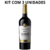 VINHO CHILENO TARAPACA MERLOT RESERVA 750ML TINTO KIT COM 3 - loja online